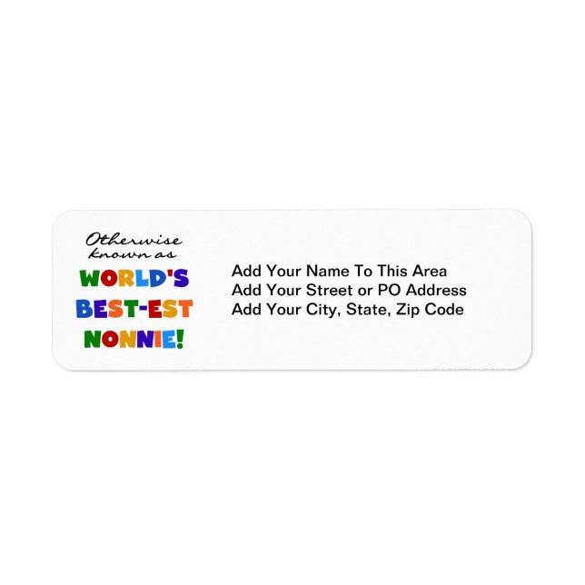 Otherwise Known as Best-est Nonnie Gifts (Front)