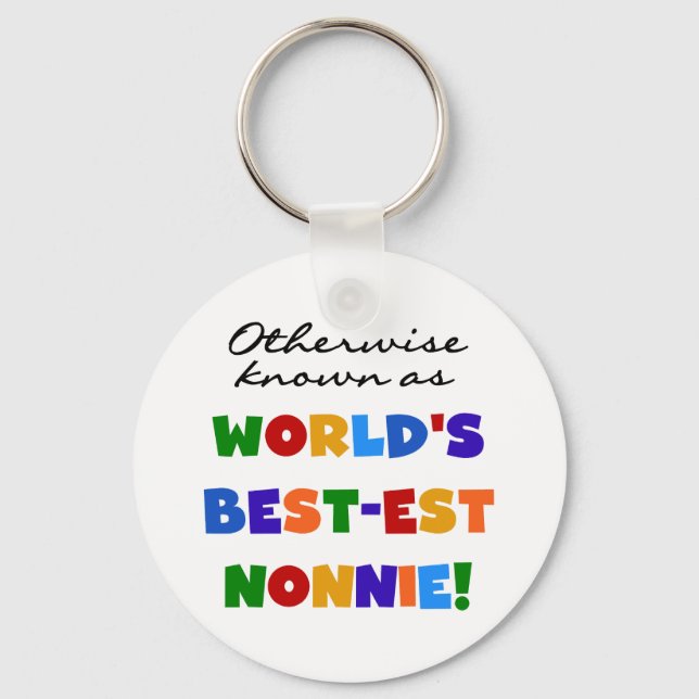 Otherwise Known as Best-est Nonnie Gifts Keychain (Front)