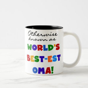 Otherwise Known as Best-est Oma Tshirts and Gifts Two-Tone Coffee Mug