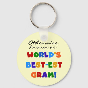 Otherwise Known as World's Best-est Gram Gifts Keychain