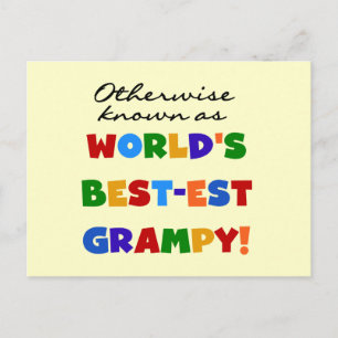 Otherwise Known as World's Best-est Grampy Gifts Postcard