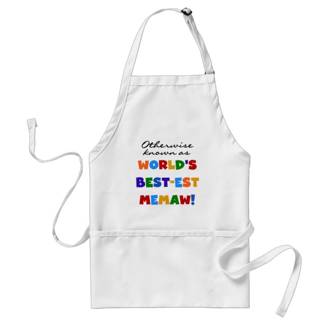 Otherwise known as World's Best-est Memaw Standard Apron (Front)