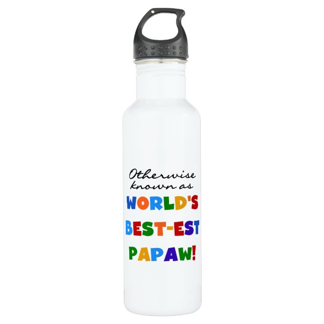 Otherwise Known Best-est Papaw T-shirts and 710 Ml Water Bottle (Front)