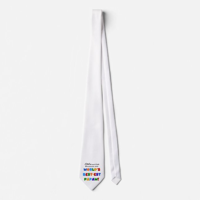 Otherwise Known Best-est Papaw T-shirts and Gifts Tie (Front)