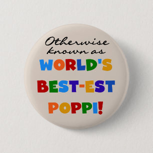 Otherwise Known Best-est Poppi T-shirts and Gifts 2 Inch Round Button