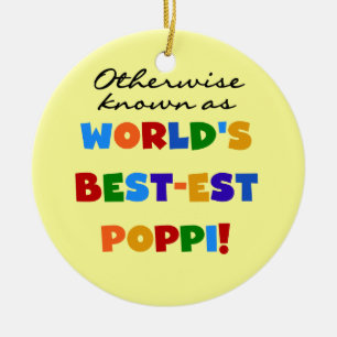 Otherwise Known Best-est Poppi T-shirts and Gifts Ceramic Ornament