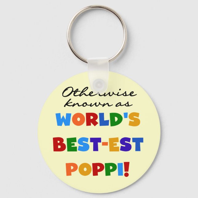 Otherwise Known Best-est Poppi T-shirts and Gifts Keychain (Front)