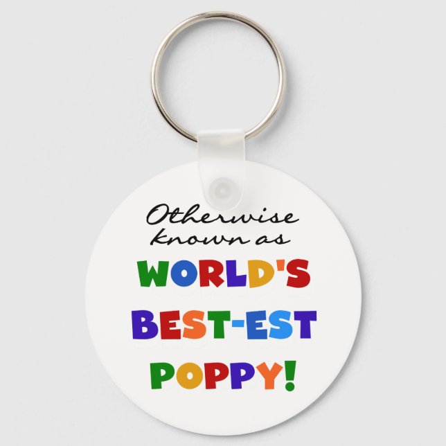 Otherwise Known Best-est Poppy Tshirts and Gifts Keychain (Front)
