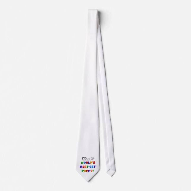 Otherwise Known Best-est Poppy Tshirts and Gifts Tie (Front)