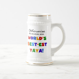 Otherwise Known Best-est Yaya T-shirts and Gifts Beer Stein