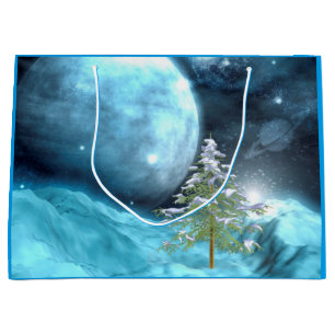 Otherwordly Christmas Large Gift Bag