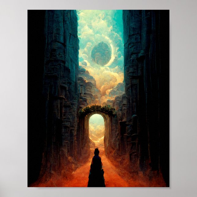 Otherworld Gate Fantasy Art Poster (Front)
