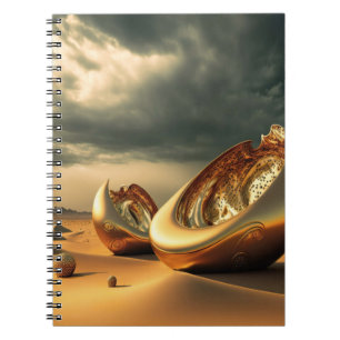 Otherworld Relics – Surreal Desert Sculpture Notebook
