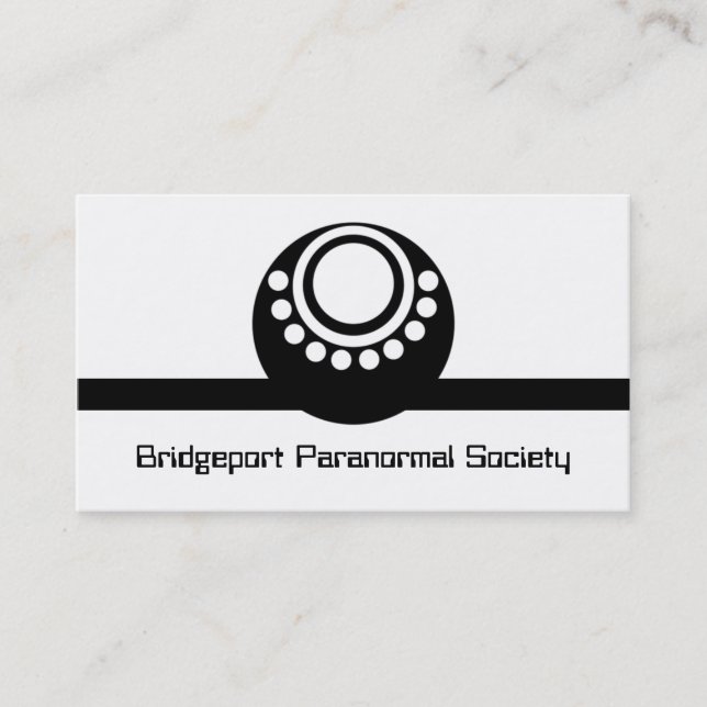 Otherworldly Business Card, Black Card (Front)