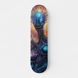 Otherworldly Creature: Surreal Skateboard Design