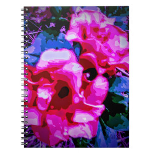 Otherworldly floral theme notebook