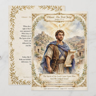 Othniel Le Premier Juge Carte Plate