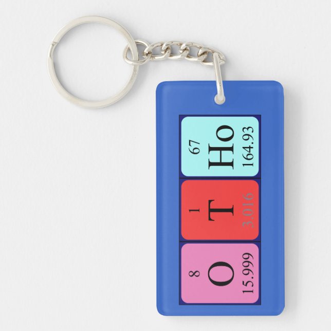 Otho periodic table name keyring (Front)