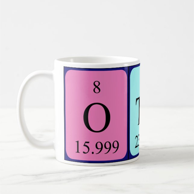 Otho periodic table name mug (Left)