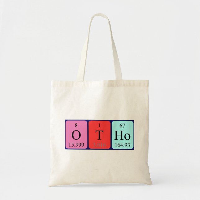Otho periodic table name tote bag (Front)