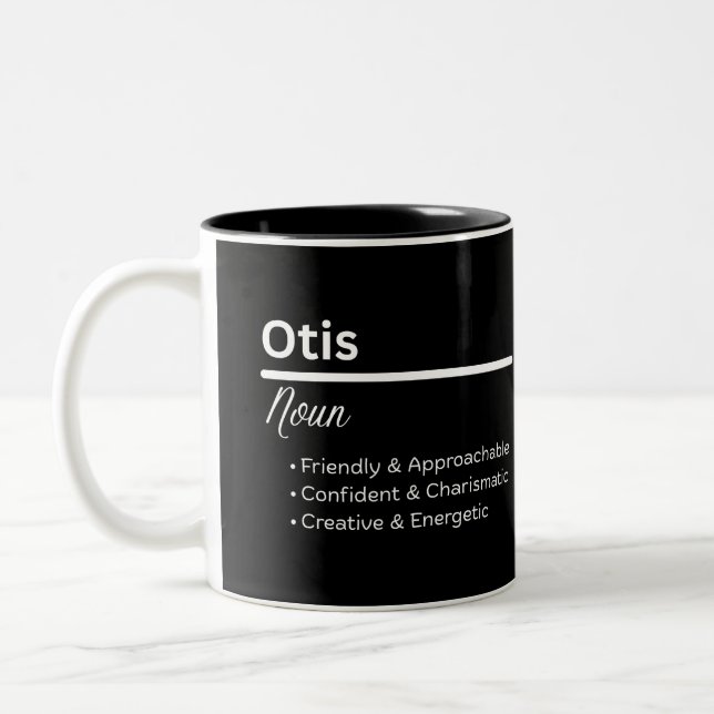 Otis Boy Name Definition Personalized Mug (Left)