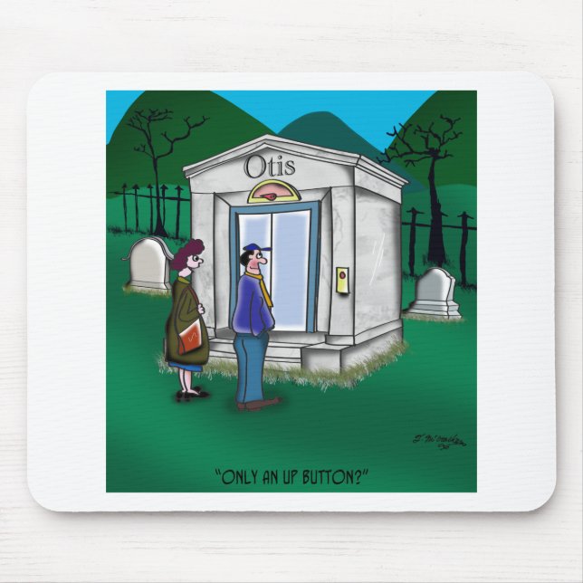 Otis Elevator Mausoleum Only has an Up Button Mouse Pad (Front)
