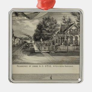 Otis Price Villa, Kansas Metal Ornament