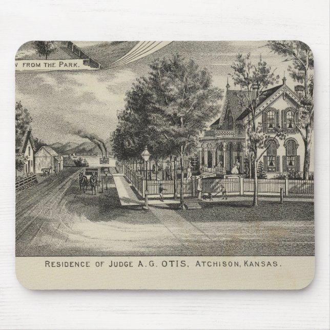 Otis Price Villa, Kansas Mouse Pad (Front)