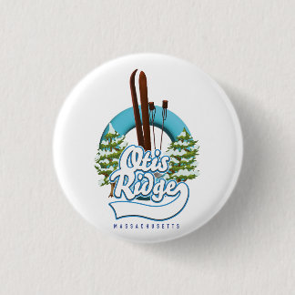 Otis Ridge Massachusetts ski logo 1 Inch Round Button