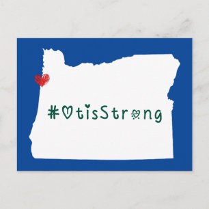 Otis Strong Heart White Postcard