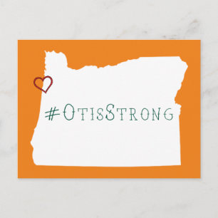 Otis Strong Rope Heart White Postcard