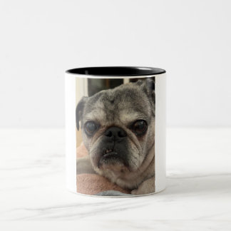 otis the pug on a mug