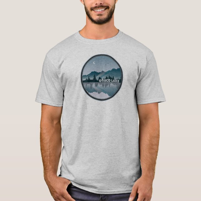 Otisco Lake New York Reflection T-Shirt (Front)
