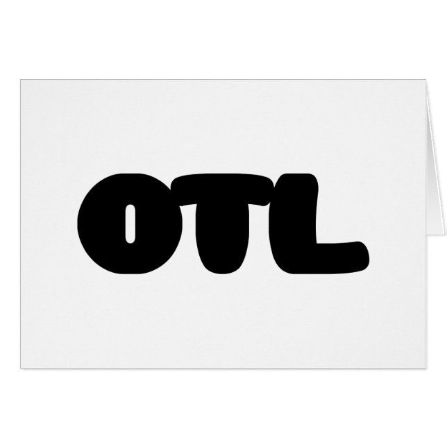 OTL Emoticon ~ Carte de voeux d'argot coréen (Devant horizontal)