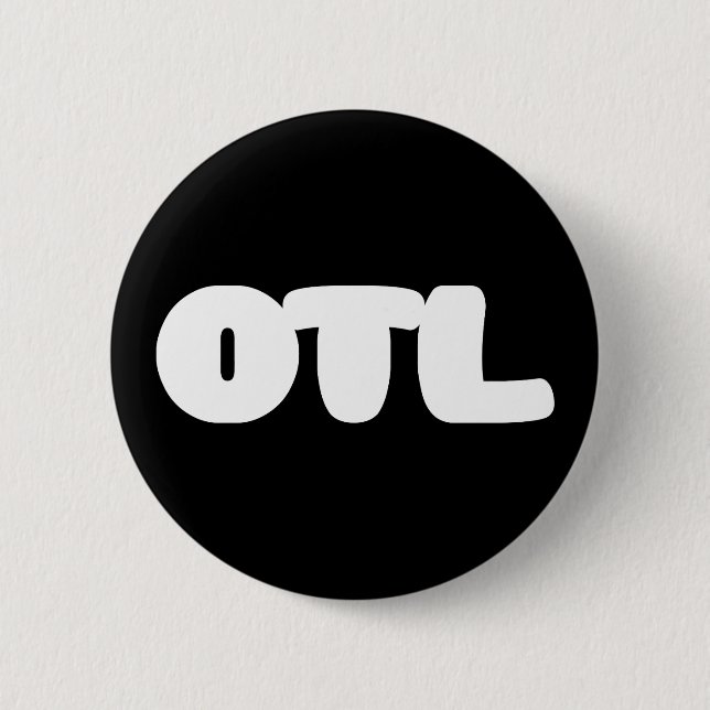 OTL Emoticon ~ Korean Slang 2 Inch Round Button (Front)