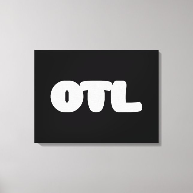 OTL Emoticon ~ Korean Slang Canvas Print (Front)