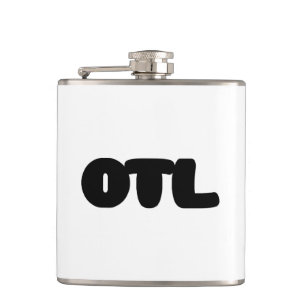 OTL Emoticon ~ Korean Slang Hip Flask