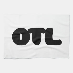 OTL Emoticon ~ Korean Slang Kitchen Towel