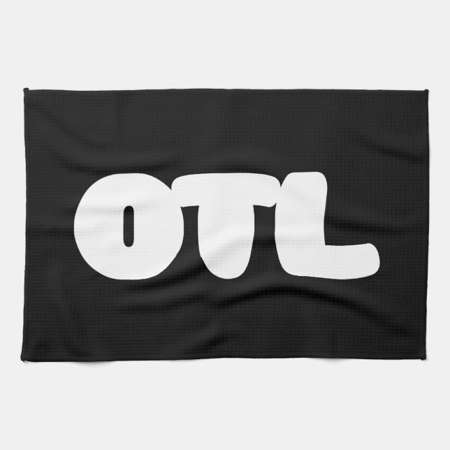 OTL Emoticon ~ Korean Slang Kitchen Towel (Horizontal)