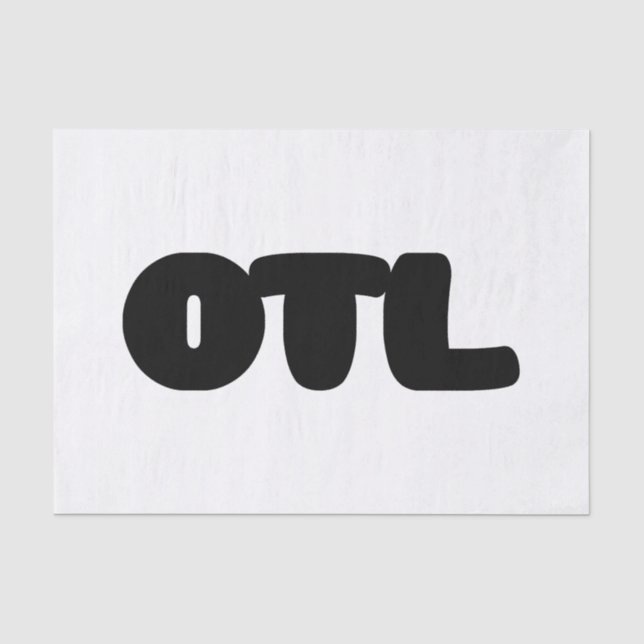 OTL Emoticon ~ Korean Slang Tissue Paper (Front)
