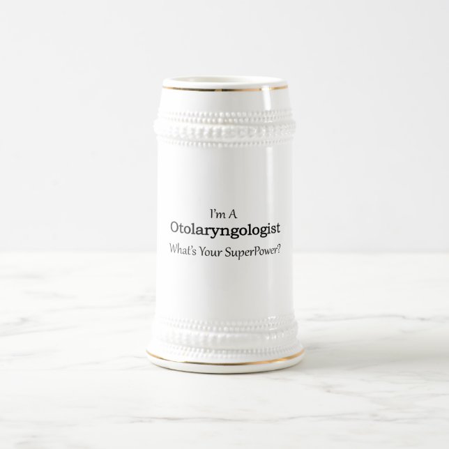 Otolaryngologist Beer Stein (Center)