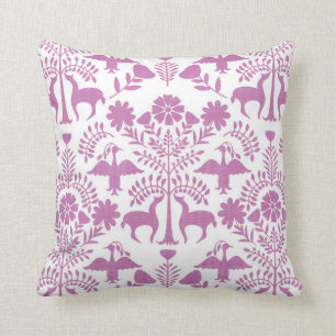 Otomi, Amethyst Throw Pillow