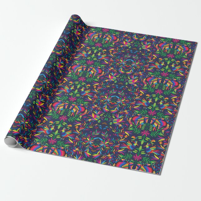 Otomi Colourful Wrapping Paper (Unrolled)