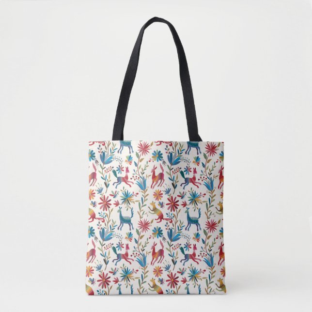 Otomi Inspired Design Tote Bag (Front)