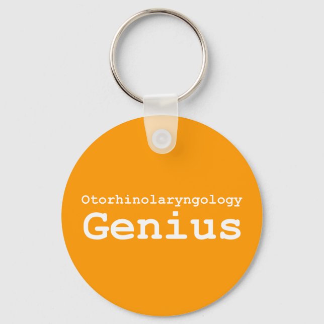 Otorhinolaryngology Genius Gifts Keychain (Front)