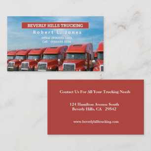 OTR Red Truckers Business Card