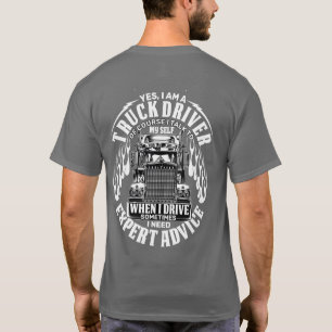 OTR Truck Semi Driver Expert Advice Funny T-Shirt