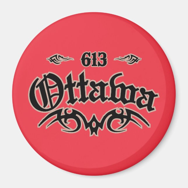 Ottawa 613 magnet (Front)