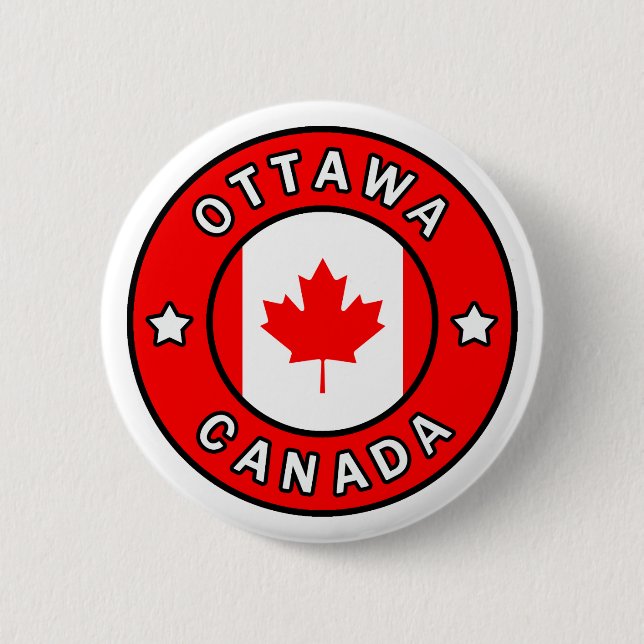 Ottawa Canada 2 Inch Round Button (Front)