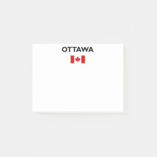 Ottawa Canada Canadian Flag Light-Color Post-it Notes